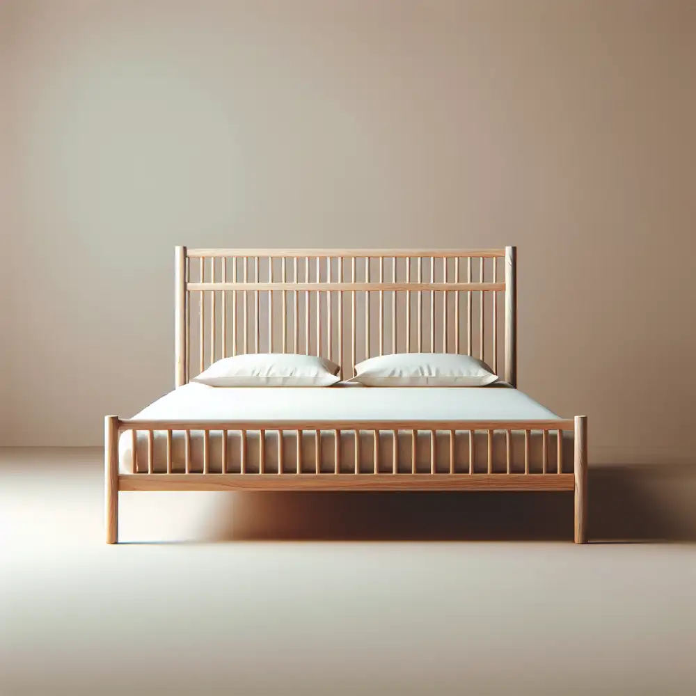 minimal wood bed frame