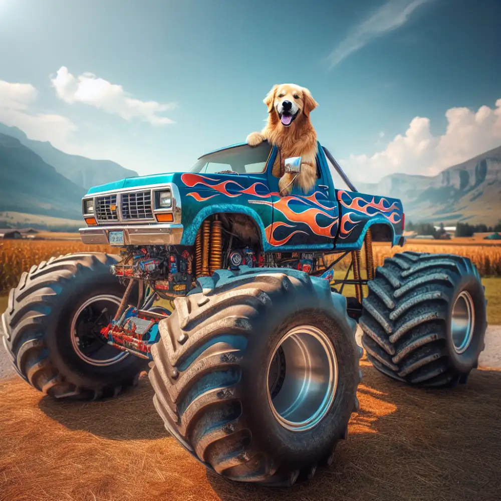 monster truck dog