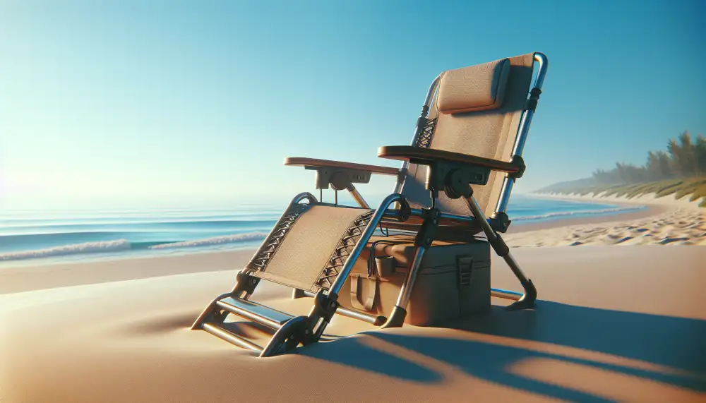 beach chair with footrest