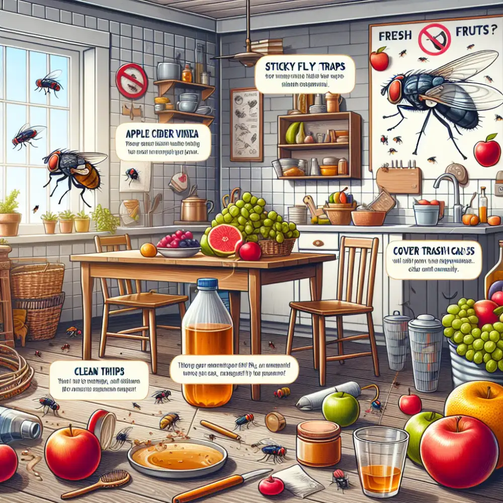 how to get rid of fruit flies in the house